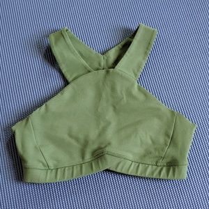 Fabletics Elora High Support Sports Bra (Green)